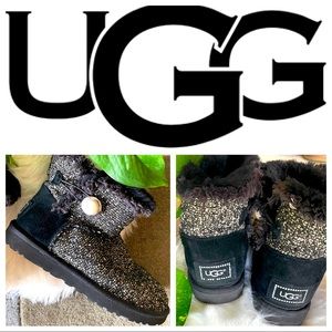 Ugg Boots - Mini Bailey Button Fancy Booties - Pearl Button